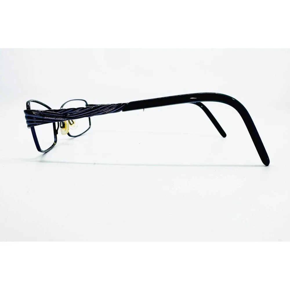 Ellen Tracy Corsica Eyeglasses Frames Womens Navy Blue Textured 51-17-135 39681